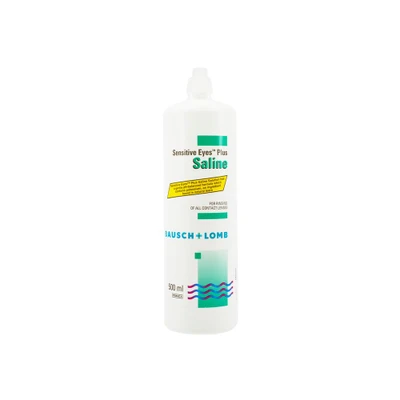 Image of Sensitive Eyes Plus Saline (500ml), Bausch &amp; Lomb Solution, Added Potassium Chloride