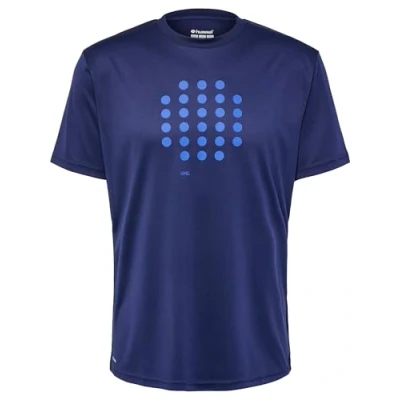 Image of hummel Court Cotton T Shirt S/S, Navy, S