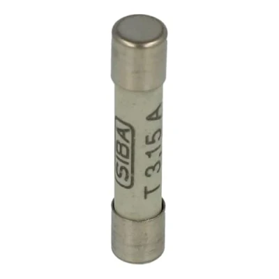 Image of 70 065 65/3.15A SIBA FUSE 6.35X32 3.15A SLOW CERAMIC 500V