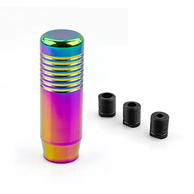 Image of muge racing Car Gear Shift Knob,Universal Aluminum Alloy Lever Knob Stick Head with 3 Adapters(Neo)
