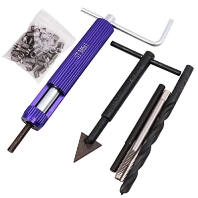 Image of WANGCL 24PCS Thread Repair Kits M6 Helicoil Kit Stainless Steel Insert Installation Tool