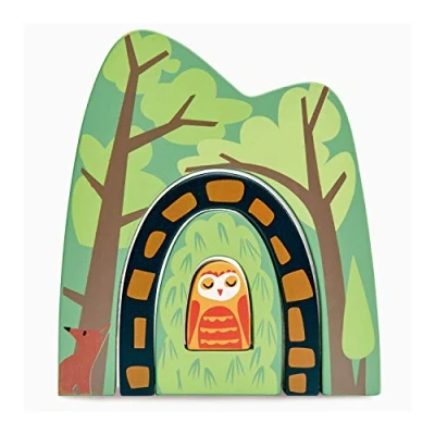 Image of Explore the Wilderness with Tenderleaf Wooden Train Set Mountain Nature for Children Age 3+ (Forest Tunnels)