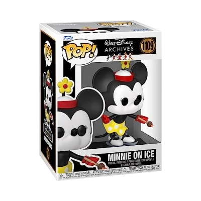 Image of Funko Pop! Disney: Minnie Mouse on Ice (1935) Disney Standard Characters Collectable Vinyl Figure Gift Idea Official Merchandise Toys for Kids &amp; Adults TV Fans