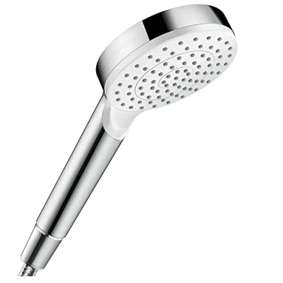 Image of hansgrohe Crometta Hand shower 100 1 spray water saving 6 l/min, white/chrome, 26334400