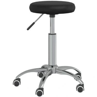 Image of vidaXL Office Swivel Chair Black Faux Leather