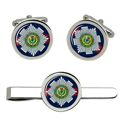 Image of Scots Guards, British Army Cufflinks and Tie Clip Set