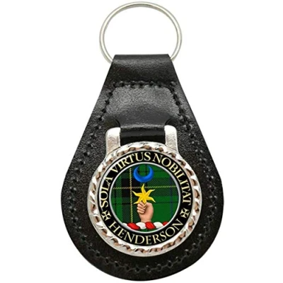 Image of Henderson Scottish Clan Leather Key Fob