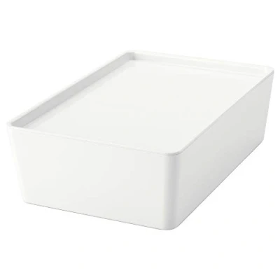 Image of IKEA.. Box with Lid, White