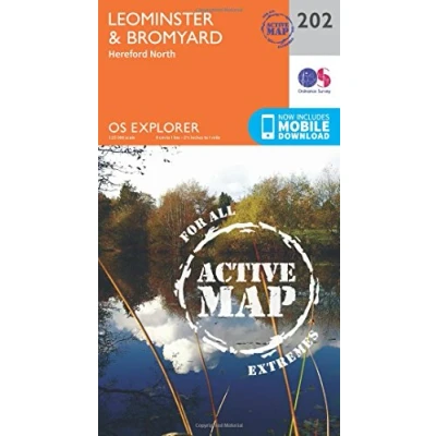 Image of Explorer Active 202 Leominster &amp; Bromyard Map With Digital Version