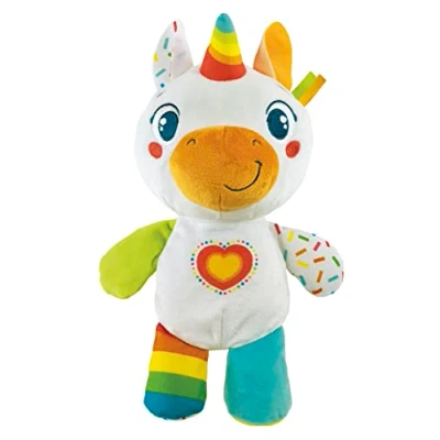 Image of Clementoni My Little UnicornPlay Plush, Interactive Learning Soft Toy with Lights &amp; Sounds for Toddlers Babies 6+ Months