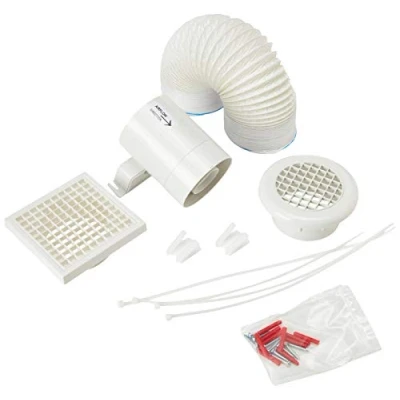 Image of Primeline Manrose PEF4321 in Line Extractor Fan with Timer 100mm / 4 Inch