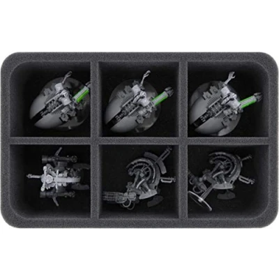 Image of Feldherr HS075A023 foam tray compatible with Necrons 6 compartments