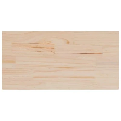 Image of vidaXL Solid Pine Wood Table Tops 4 pcs, Rectangular Replacement Dining Surface, Rustic Brown, Untreated, 180x90cm