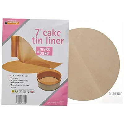Image of Cake Tin Liner Non Stick Reusable Circle and Wall Liner. 7 inch, 8 9 inch (7 inch)