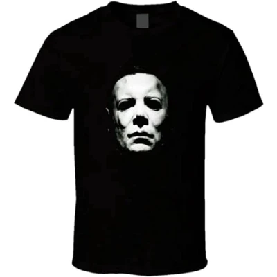 Image of Michael Myers Mens t Shirt Movie Halloween Horror John Carpenter Size L Black
