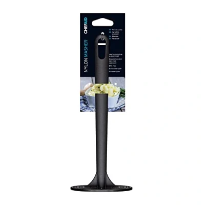 Image of Chef Aid Nylon Masher, BPA Free Kitchen Utensil and Ideal for use with Non Stick Cookware, Comes in Black Colour Part of a Full selections Utensils