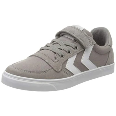 Image of hummel Unisex Kids&#039; Slimmer Stadil Low Jr Top Sneakers, Grey (Frost 2094), 13 UK