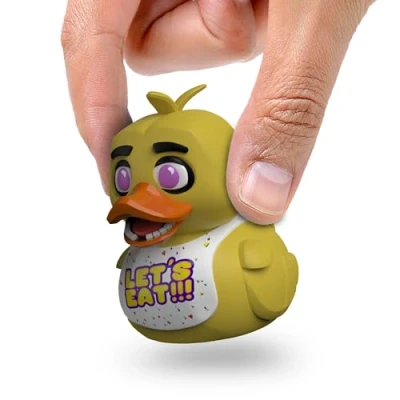 Image of TUBBZ Mini: Five Nights At Freddy&#039;s Chica Cosplaying Rubber Duck Vinyl Figure