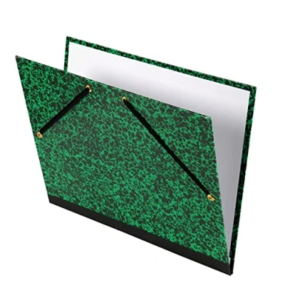 Image of Canson Document Folder with 2 Corners and Elastic Fastener 370x520 mm green