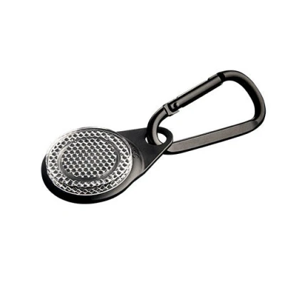 Image of Orbiloc Lightweight Visibility Aid Dog Walking Safety Light Reflective Carabiner Black