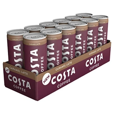 Image of Costa Coffee Caramel Latte 12 x 250ml Cans