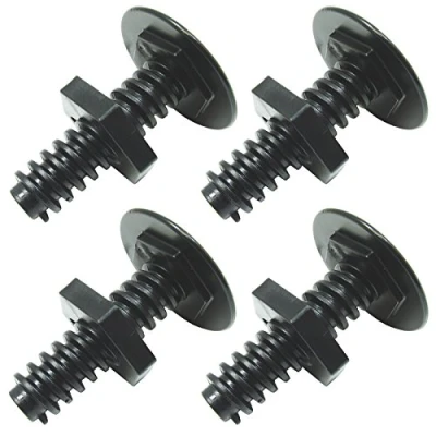 Image of SPARES2GO Adjustable Screw Foot for Indesit Oven Cooker (Pack of 4)