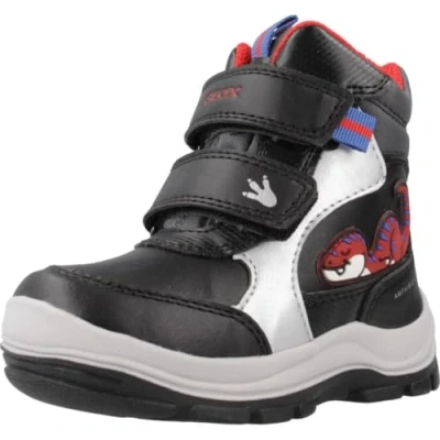Image of Geox Baby Boys B Flannel ABX Ankle Boot, Black Royal, 4.5 UK Child