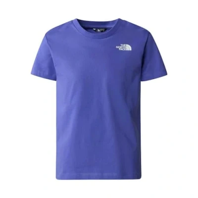 Image of The North Face Redbox TEE BACK BOX Graphic Unisex Print Tshirt for kids, Size: 12y, Blue