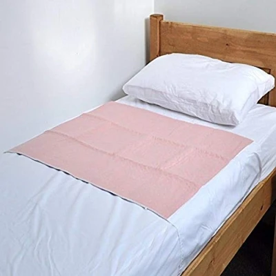 Image of ComfortCare Children&#039;s, Toilet Training Sleep Mat/Potty Bed Pad, Waterproof Mattress Protector 100% Nighttime Protection/Small 75x90cm with Tucks,Fits Cots, Cot Beds and Single Beds. Pink