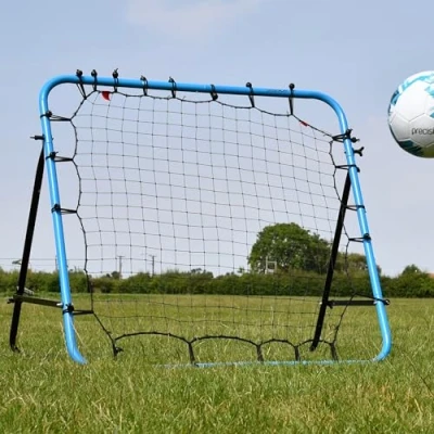 Image of PrecisionPLAY Adjustable Rebounder Multi Sport Training Equipment, High Tension Net for Football, Handball and Hockey, 100cm x