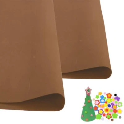 Image of 10Pcs Brown EVA Foam Sheets Cosplay 1mm Thick 50cm*50cm Papers for Arts Crafts DIY Project