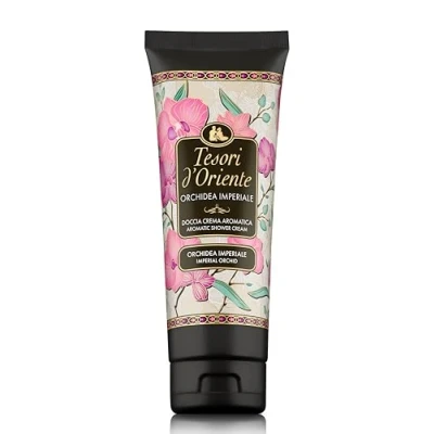 Image of Tesori d&#039;Oriente: &quot;Orchidea Della Cina&quot; Chinese Orchid Shower Cream * 8.45 Fluid Ounce (250ml) Packages (Pack of 2) [ Italian Import ]