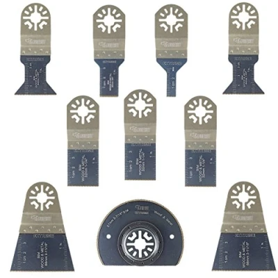 Image of 10 x SabreCut PRK10BM Bi Metal Blades Compatible with Bosch Fein (Non StarLock) Makita Milwaukee AEG Batavia Einhell Ergotools Hitachi Parkside Ryobi Worx Workzone Multitool Multi Tool Accessories