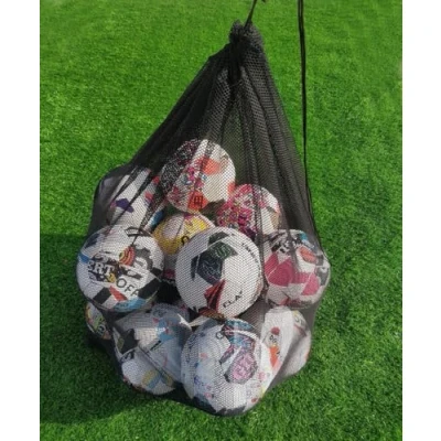 Image of ND 15 Ball Black Mesh Net Carry Football, Netball, Rugby Balls Bag