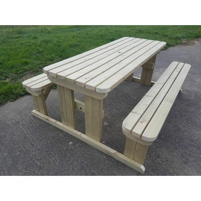 Image of Workbench With Back Panel Indoor/Outdoor Pressure Treated Heavy Duty Handmade Garage Workshop Work Table (3ft)