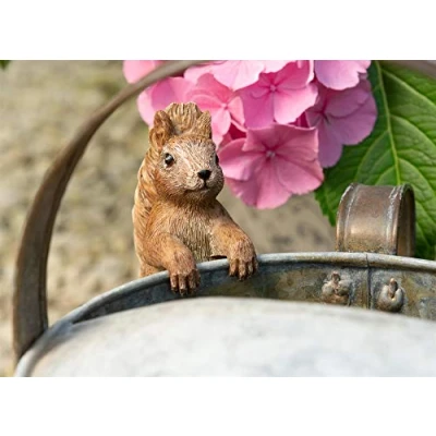 Image of Pot Buddies Beatrix Potter Squirrel Nutkin Figure Plant Hanger Handmade Garden Ornament Decorative Flower Planter Figurine