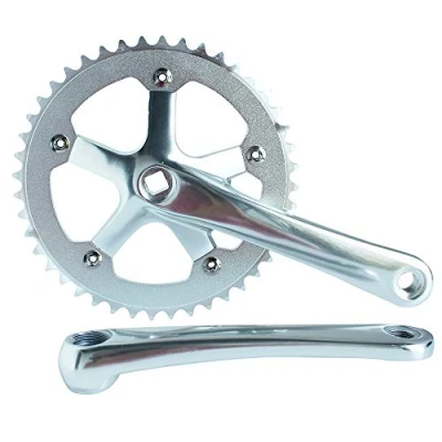 Image of SENQI Cycling Fixed Gear Chain Wheel Crankset Track Folding Bicycle CNC Bike Parts 170mm Crank 44T