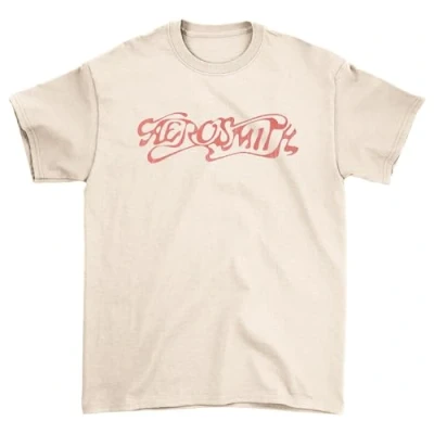 Image of Aerosmith &#039;Classic Logo&#039; (Natural) T Shirt (Medium)