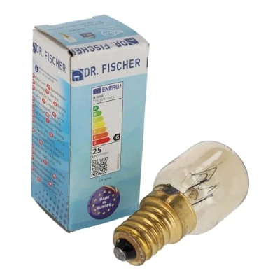Image of sparefixd E14 Lamp Bulb 25w 300c Heat Resistant to Fit Whirlpool Oven