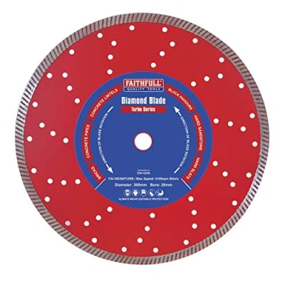 Image of Faithfull FAIDB300TURB Hard Material Fast Cut Performance Diamond Cutting Blade 300 mm (12 Inch)