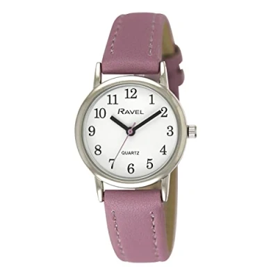 Image of Ravel Women&#039;s Pastel Coloured Everyday Watch (36mm case) Analogue Quartz R0137.07.1 Purple/Silver Tone
