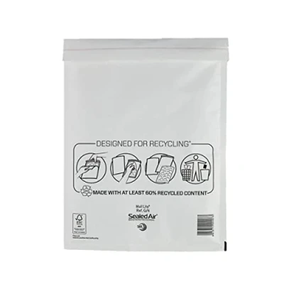 Image of TRENDWEARZ Size G/4 240 x 330mm Sealed Air Padded Mailers Envelopes Genuine Mail Lite Bubble Lined Peal and Seal Envelope Pack of 50)