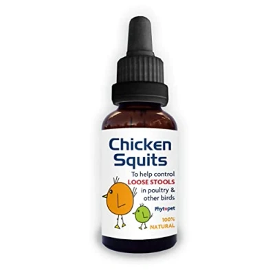 Image of Phytopet Chicken Squits 50ml 100% Natural Herbal Supplement Support For Loose and Wet Stools in Birds Chickens &amp;
