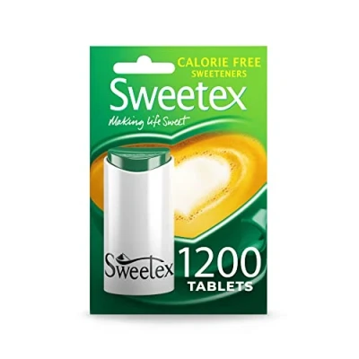Image of Sweetex Tablets, Sugar Free, 1200 Zero Calorie, Sweetener Sweet, Artificial, Weight Control, Helps Slimming, Substitutes, Baking Supplies