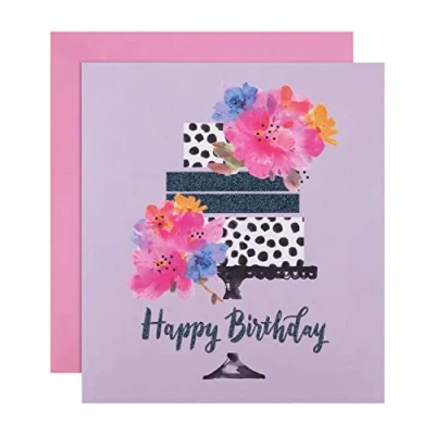 Image of Hallmark Birthday Card &#039;Cake&#039; Contemporary Design