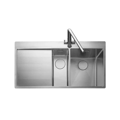 Image of Rangemaster Cosmo 1.5 Bowl Stainless Steel Kitchen Sink with Waste CSM9602R