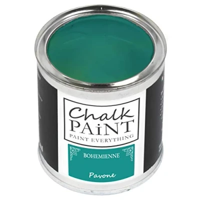 Image of Chalk Paint Everything® Pavone (Peacock Blue) 250 ml Water Based for Shabby Chic Furniture, Décor, and Upcycling Projects Non Toxic, Easy to Apply