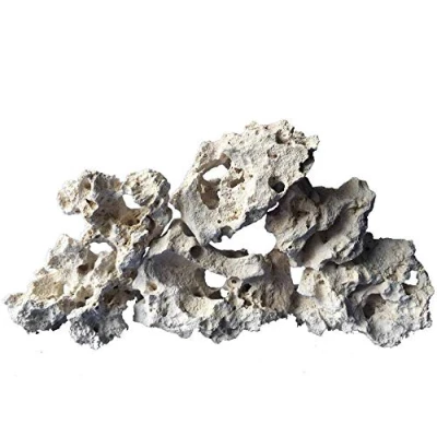 Image of TM Aquatix Aquarium Rock Decoration Fish Tank Stone Ideal for Malawi Cichlid (20kg, White)
