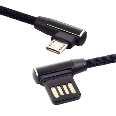 Image of Micro USB 5pin to Left Angled 90 Degree 2.0 Data Cable (Micro USB)