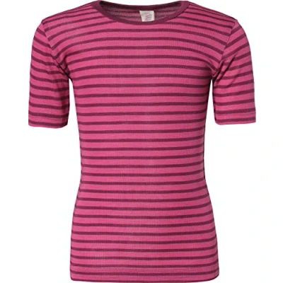 Image of Engel Natur, Children&#039;s Vest Short Sleeve, 70% Wool 30% Silk (2 3 Years EU 92, Raspberry/Orchid)